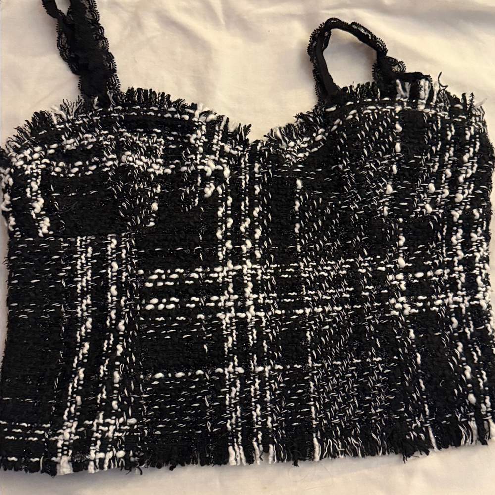 Motel Rocks Black and White Tweed Set *discontinued* - Picture 4 of 9